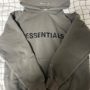 Essentials Fear Of God Olive Green Hoodie